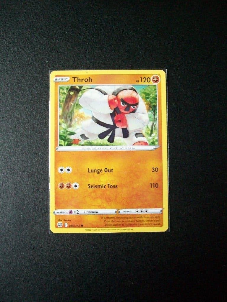 4804. nieuwe pokemonkaart THROH HP 120 (080/172), Verzenden, Nieuw, Losse kaart, Foil