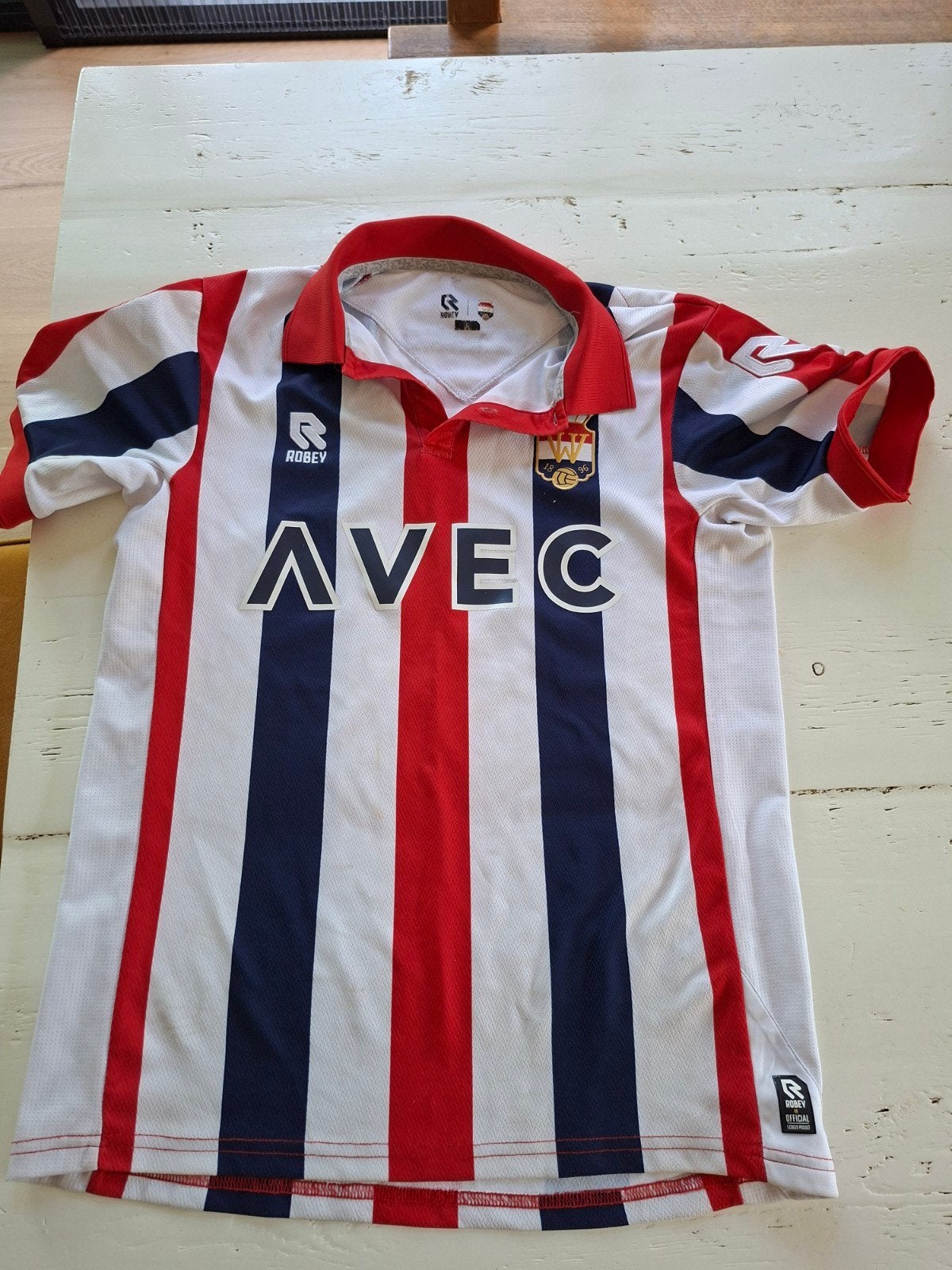 Willem 2 thuisshirt Robey - Maat S, Robey, Ophalen of Verzenden, Zo goed als nieuw, Rood