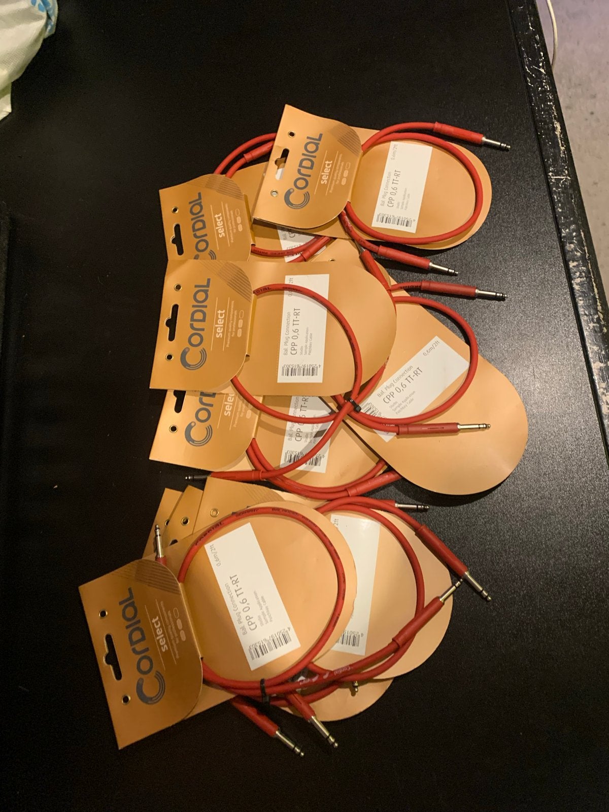Nieuwe Cordial Patchkabels 0,6 TT Rood 9x, Muziek en Instrumenten, Ophalen of Verzenden, Nieuw, Apparatuur