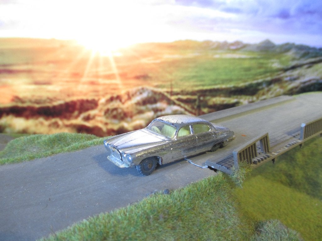 +/- 1:76 Jaguar 420G / Mk.10 Husky Models Nr.18a verchroomd, Ophalen of Verzenden, Gebruikt, Auto
