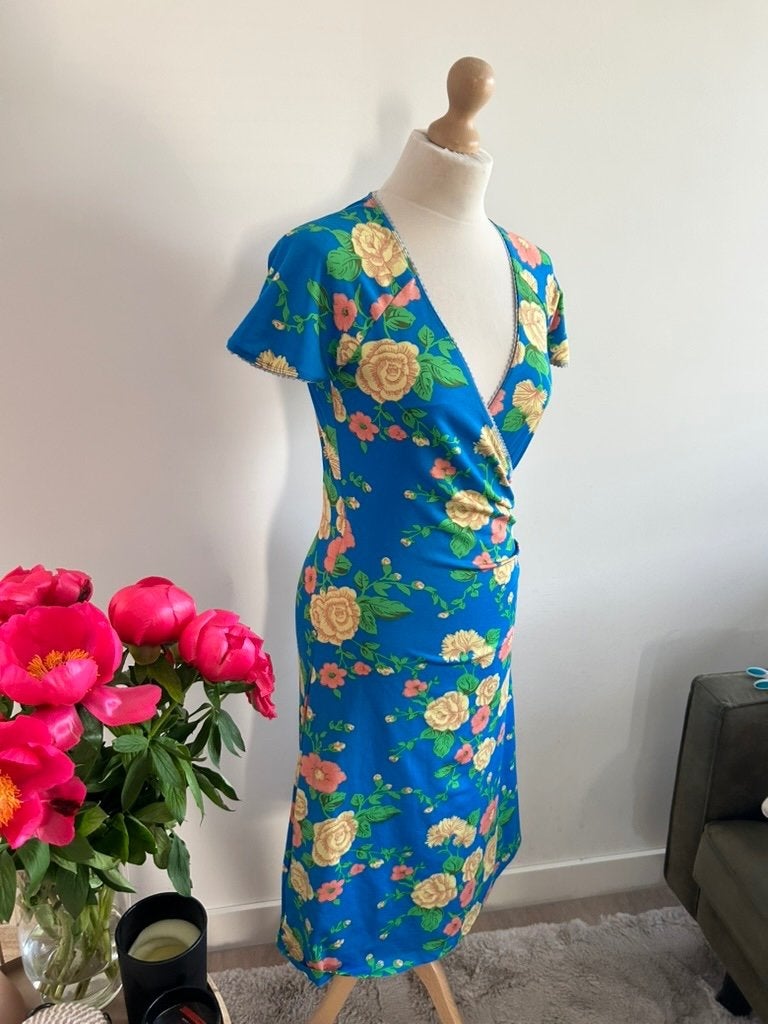 King Louie maat S blauwe crossdress 517, Blauw, Ophalen of Verzenden, Zo goed als nieuw, Knielengte