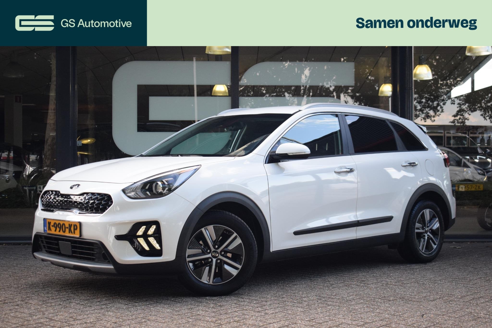 Kia Niro 1.6 GDi Hybrid DynamicLine CARPLAY|CAM|NAV|ADAPTIVE, Auto's, Dealer onderhouden, Gebruikt, Euro 6, 2 kWh