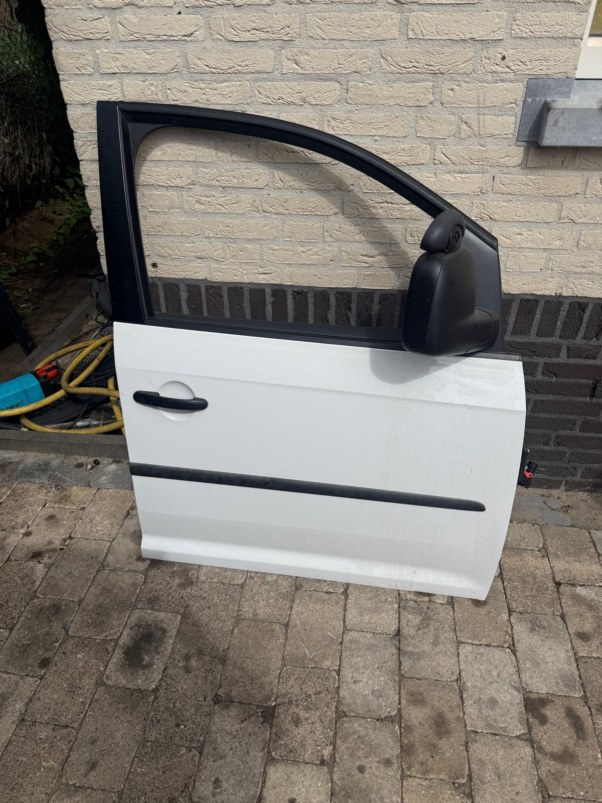 Deur rechtsvoor Volkswagen Caddy (2015/2020) wit, Gebruikt, Ophalen of Verzenden, Volkswagen, Voor
