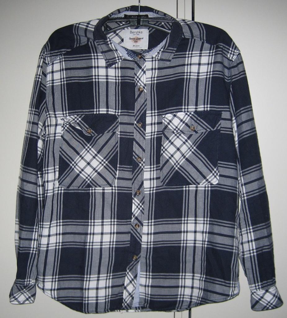 Mooie blouse Bershka 36/S, Blauw, Zo goed als nieuw, Maat 36 (S), Bershka