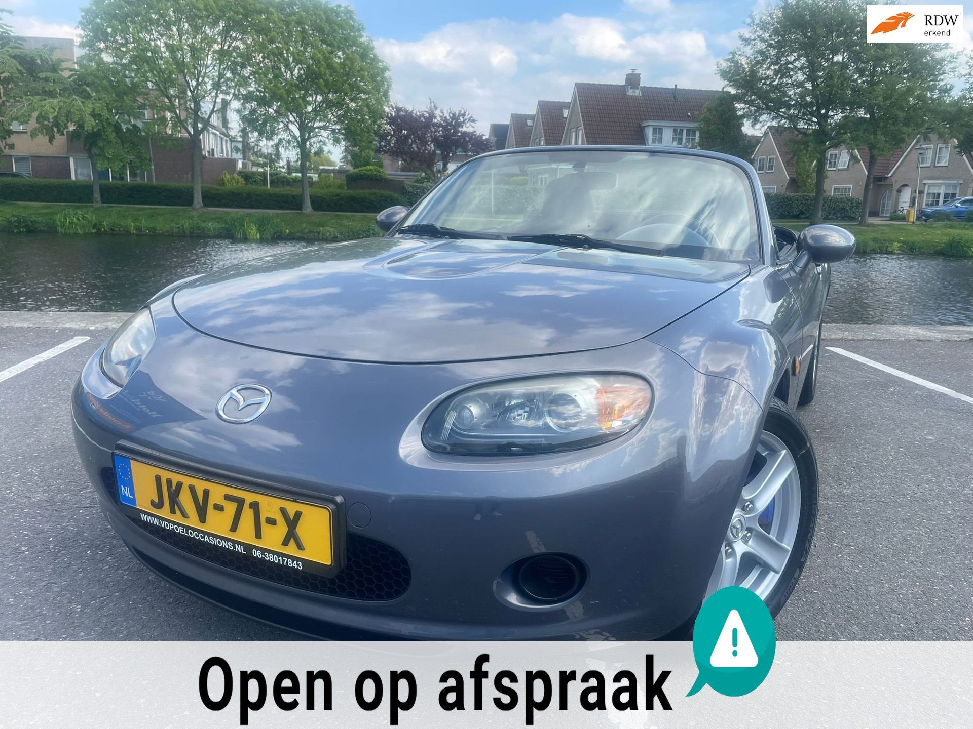 Mazda MX-5 1.8 Exclusive SPLINTERNIEUWE CABRIOKAP !, Auto's, 127 pk, Gebruikt, Zwart, 4 cilinders