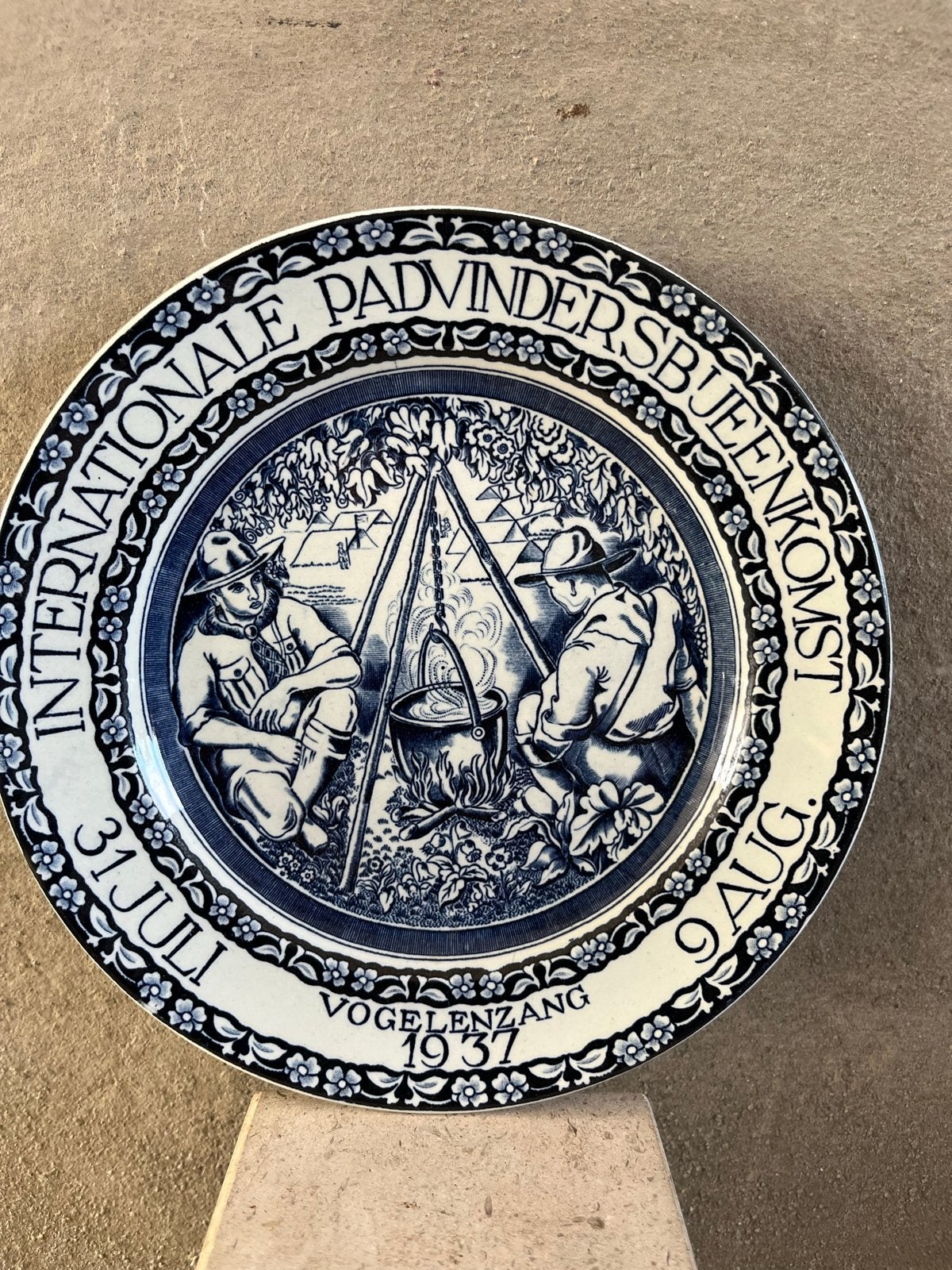 De Sphinx Herdenkingsbord scouting, Ophalen of Verzenden
