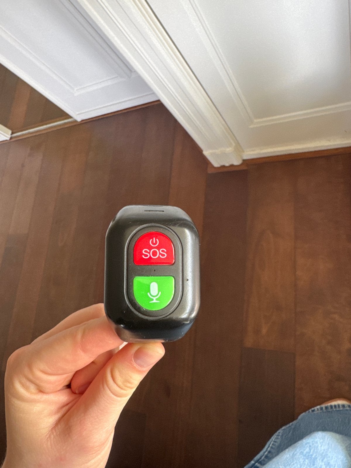 SOS Alarm Horloge met GPS Tracker en Valdetectie, Zwart, Ophalen of Verzenden, Zo goed als nieuw, Waterdicht