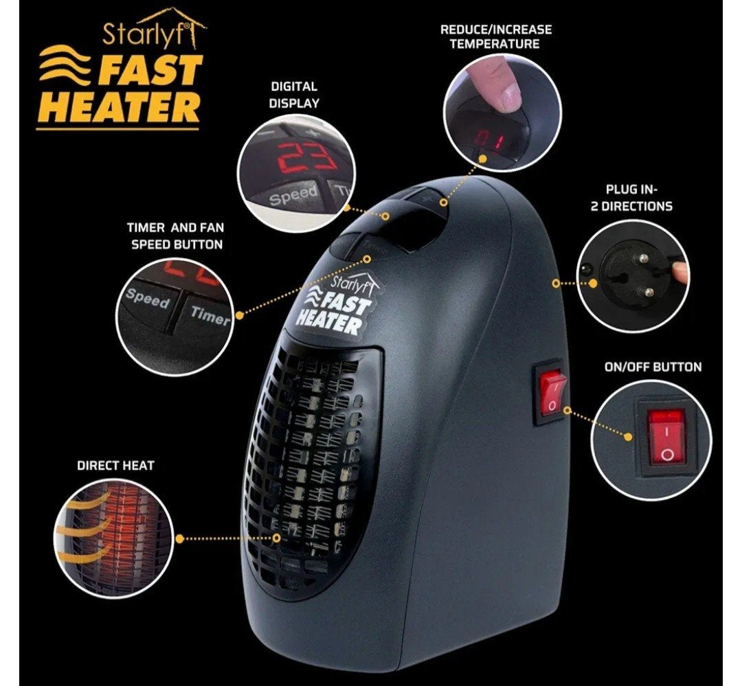 Starlyf Fast Heater 400W - Draagbare Elektrische Kachel, Ophalen of Verzenden, Zo goed als nieuw