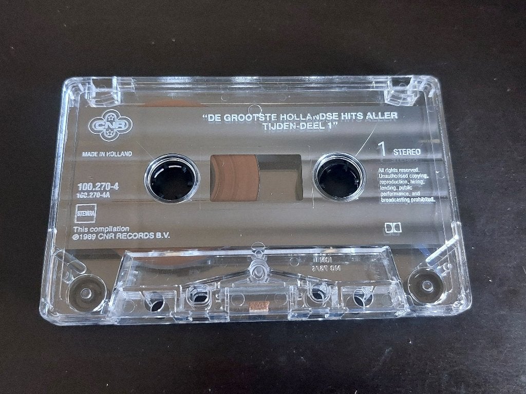 DE GROOTSTE HOLLANDSE HITS ALLER TIJDEN DEEL 1 (MC), 1 bandje, Ophalen of Verzenden, Zo goed als nieuw, Origineel