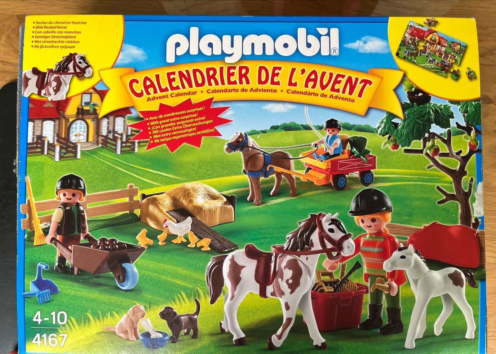 Playmobil Advent Kalender 4167 Paardenmanege 4167, Complete set, Overige typen, Ophalen of Verzenden, Zo goed als nieuw
