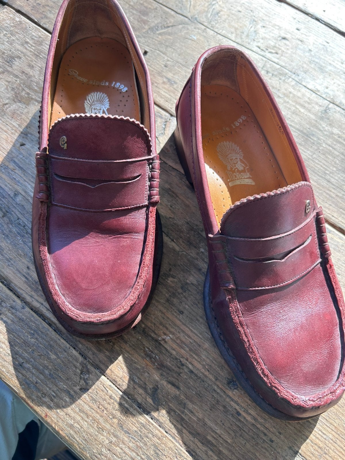 Greve moccasin. Handgemaakt. 7.5, Ophalen of Verzenden, Zo goed als nieuw, Bruin