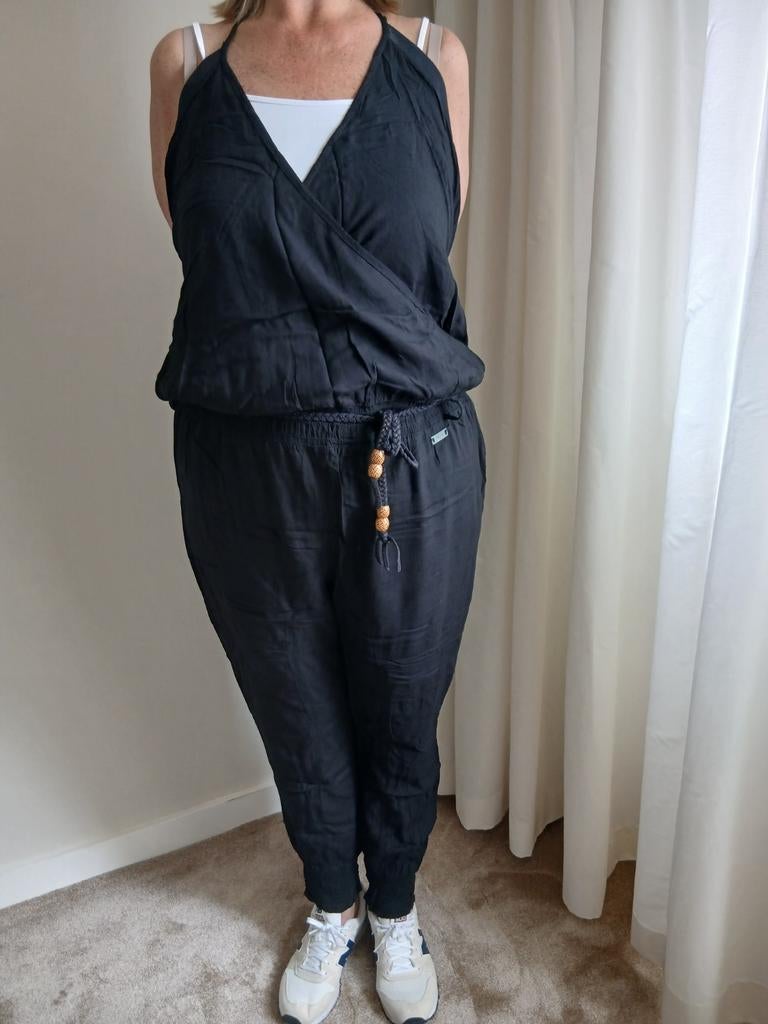 Zwarte jumpsuit maat XL/44 van Dept, Zwart, Maat 46/48 (XL) of groter, Ophalen of Verzenden, Gedragen
