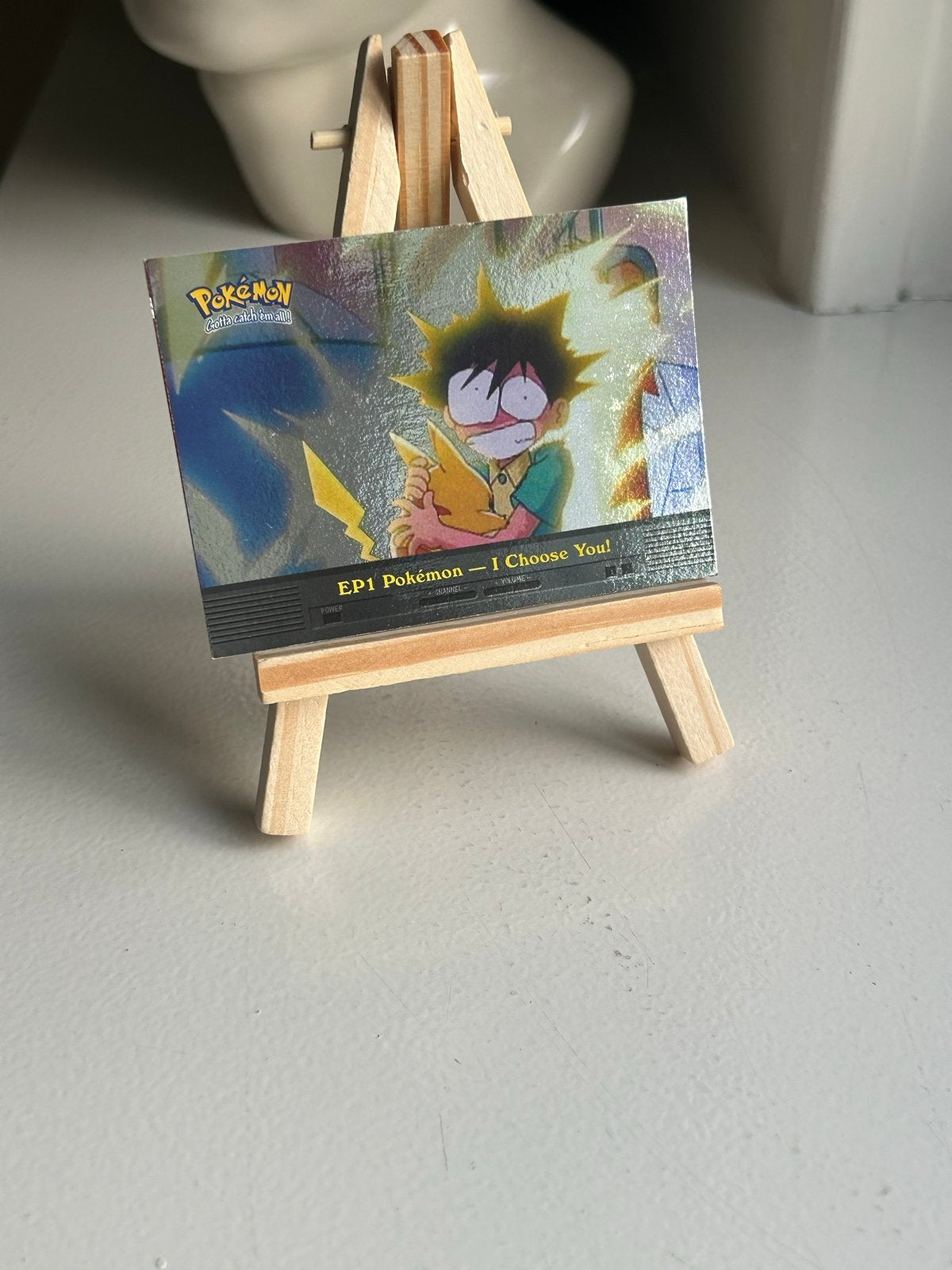 Pokémon Topps TV Animation Edition - EP1 I Choose You! Foil, Ophalen of Verzenden, Zo goed als nieuw, Losse kaart, Foil