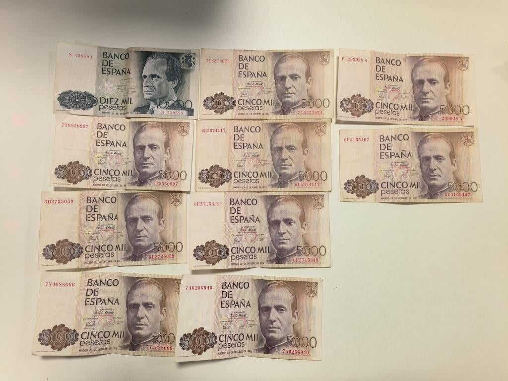 Spaanse Pesetas, Postzegels en Munten, Munten | Europa | Niet-Euromunten, Ophalen of Verzenden, Overige landen, Setje