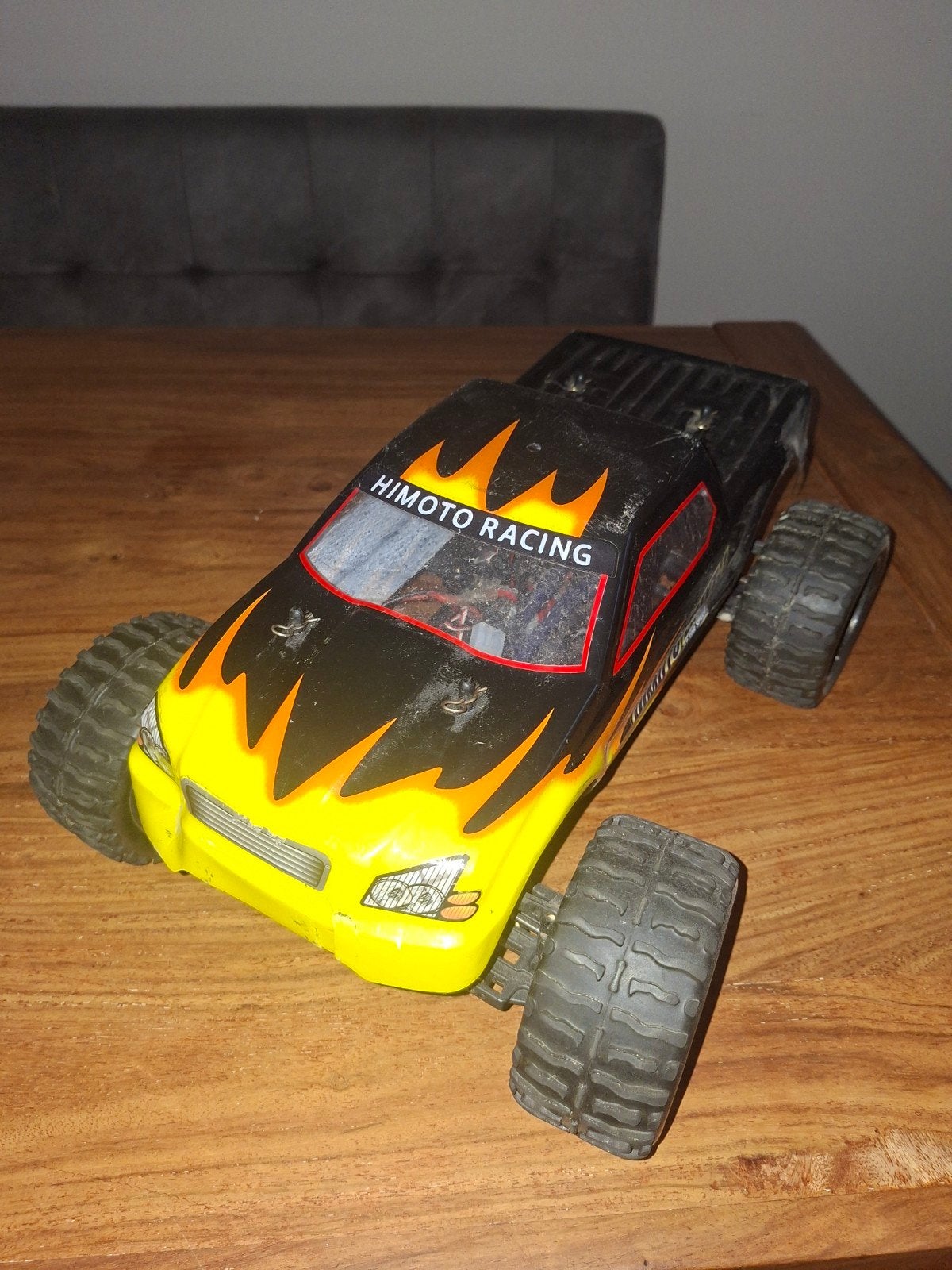 Himotor Racing RC Monster Truck 1:10 met accu's en lader, Gebruikt, Auto offroad, Schaal 1:10, RTR (Ready to Run)