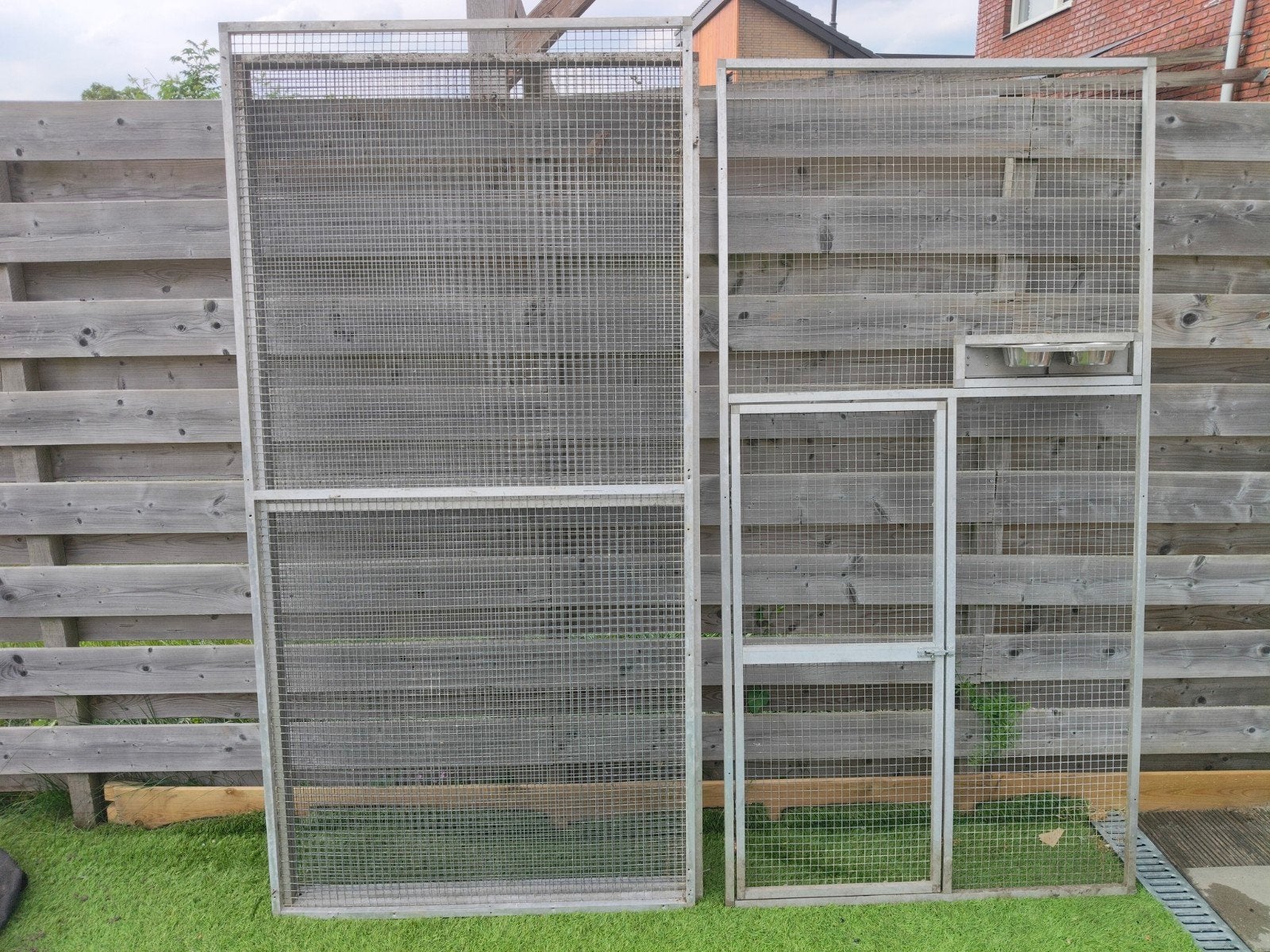 Volière panelen gebruikt, Ophalen, Gebruikt, Aluminium, Volière