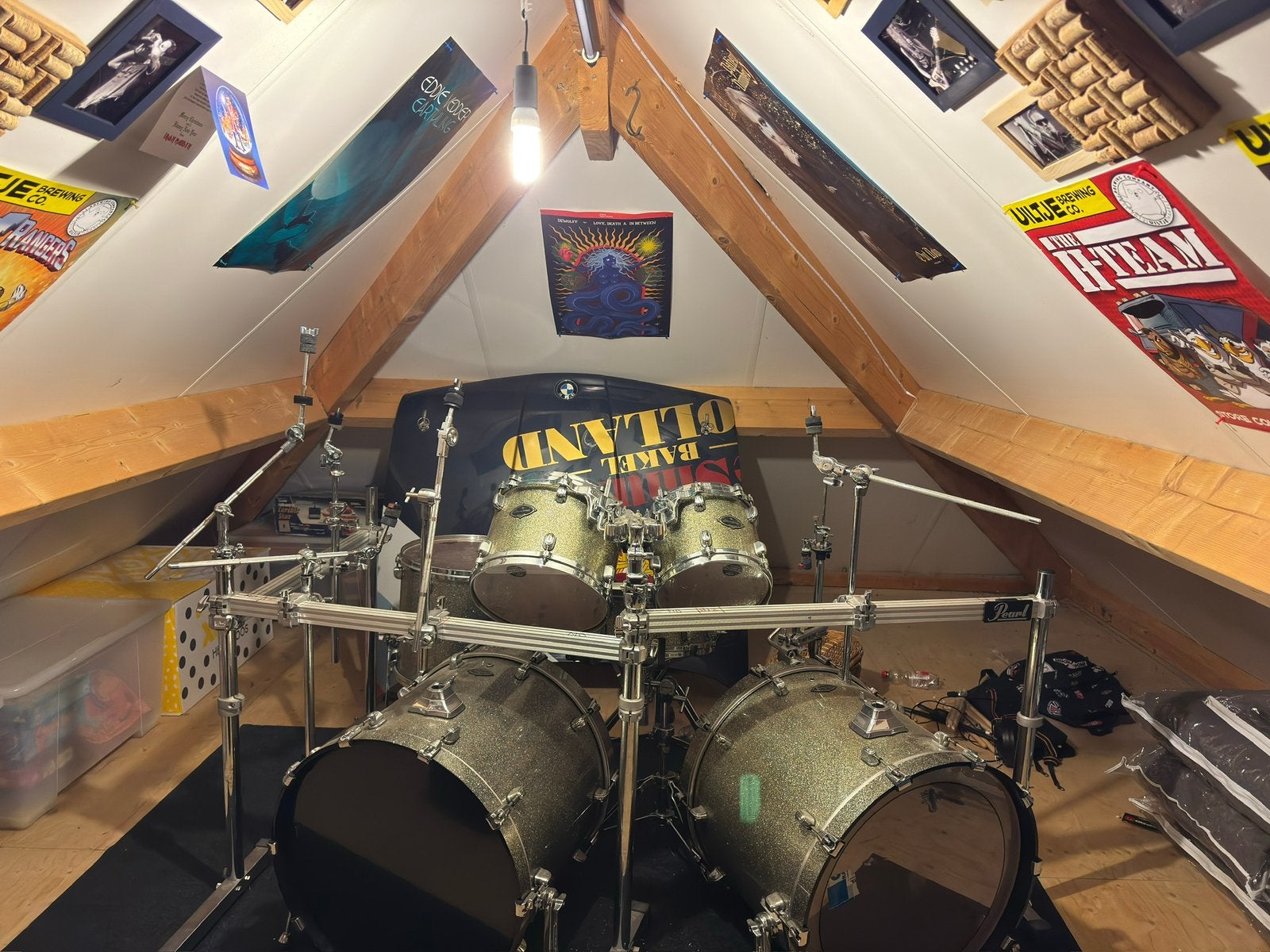 Tama starclassic birch bubinga complete set dubbel bas, Ophalen, Tama