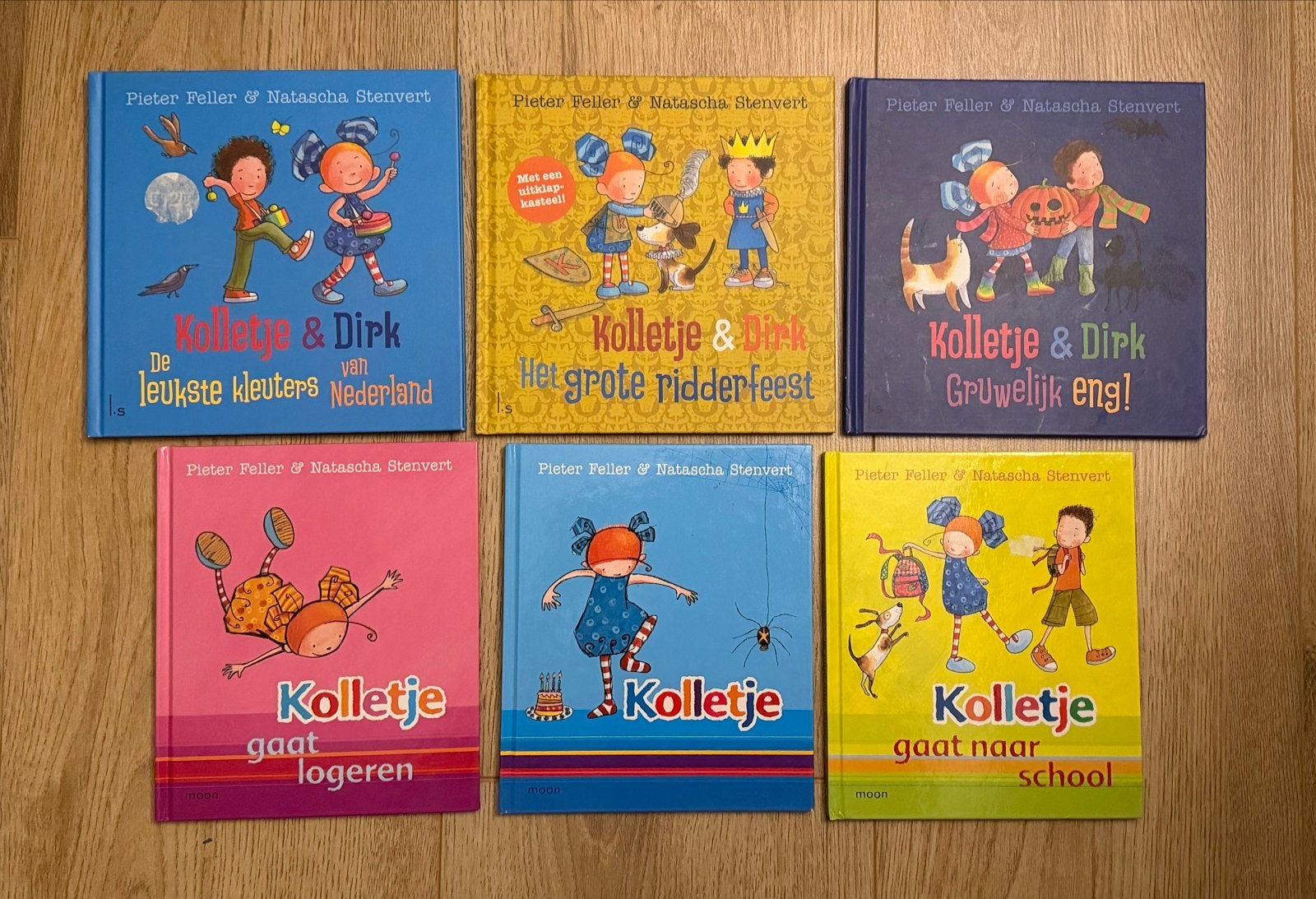6 Kolletje & Dirk kinderboeken van Pieter Feller