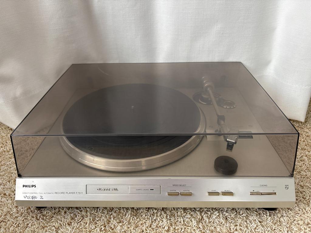 Vintage Philips F7511 Volautomatische Platenspeler, Philips, Gebruikt, Automatisch, Ophalen of Verzenden