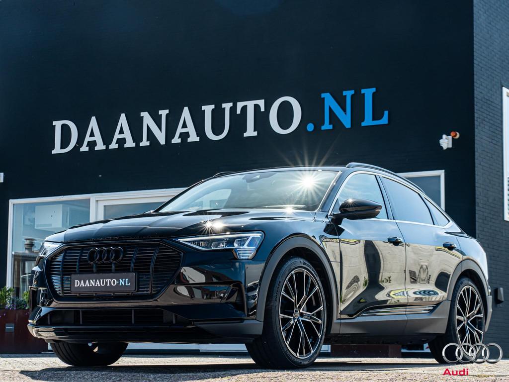 Audi e-tron Sportback 55 quattro edition 95 kWh, Automaat, 131 €/maand, Stof, Zwart