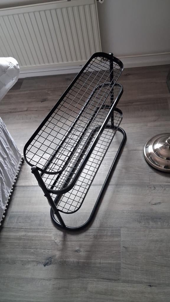 Schoenenrek ikea zwart metaal, Ophalen