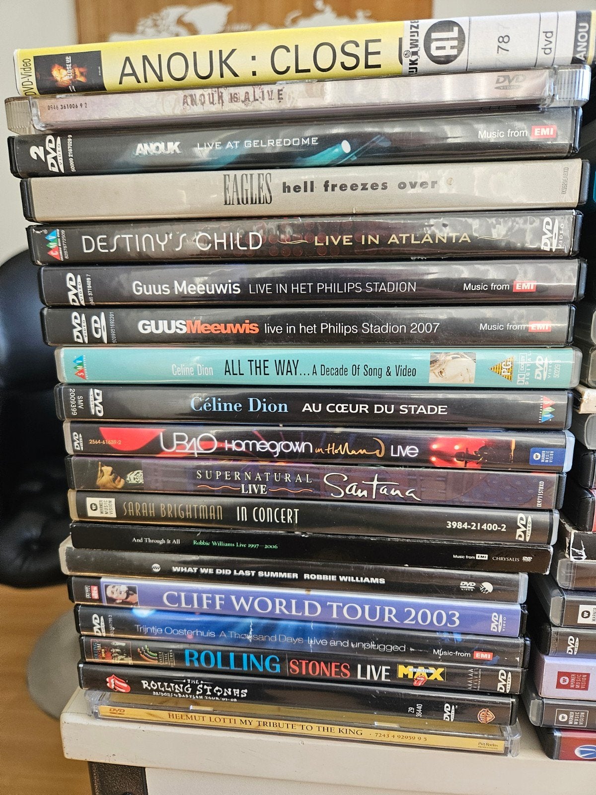 Grote collectie muziek-dvd's van diverse artiesten, Cd's en Dvd's, Gebruikt, Alle leeftijden, Ophalen of Verzenden, Concert
