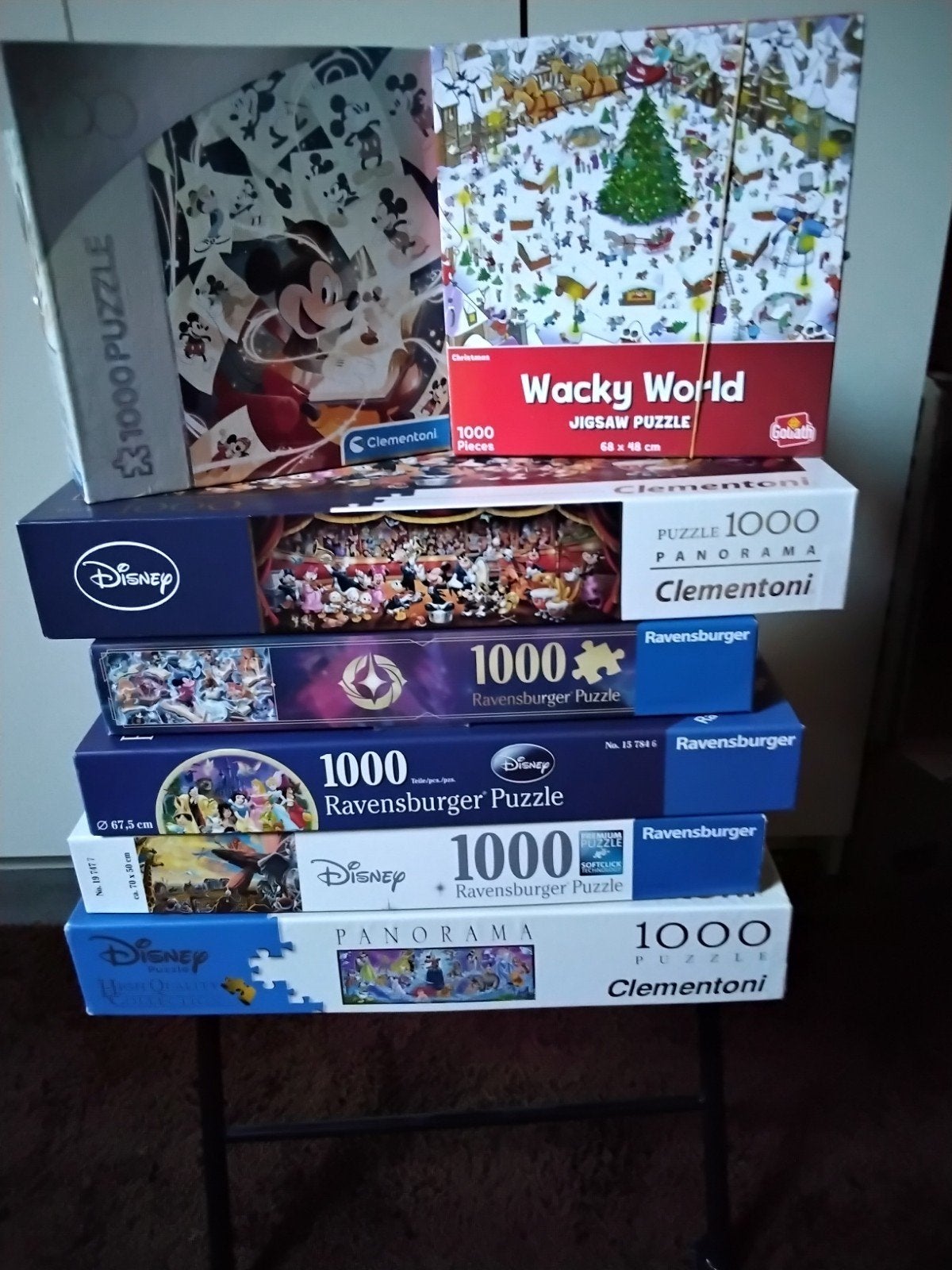 7 Disney puzzels GOED LEZEN 10 euro, Ophalen of Verzenden, 500 t/m 1500 stukjes, Zo goed als nieuw