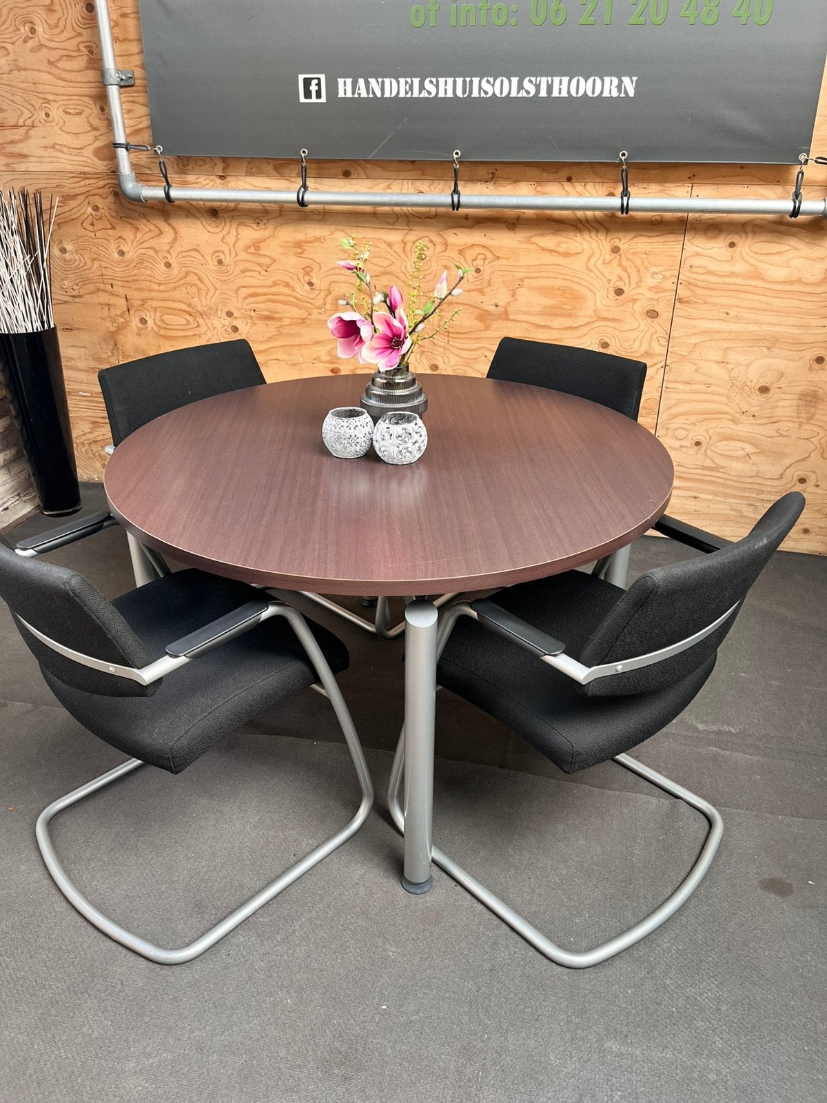 Ronde tafel (120 cm) incl. 4 stoelen, Xx, Xx, Rond, Xx