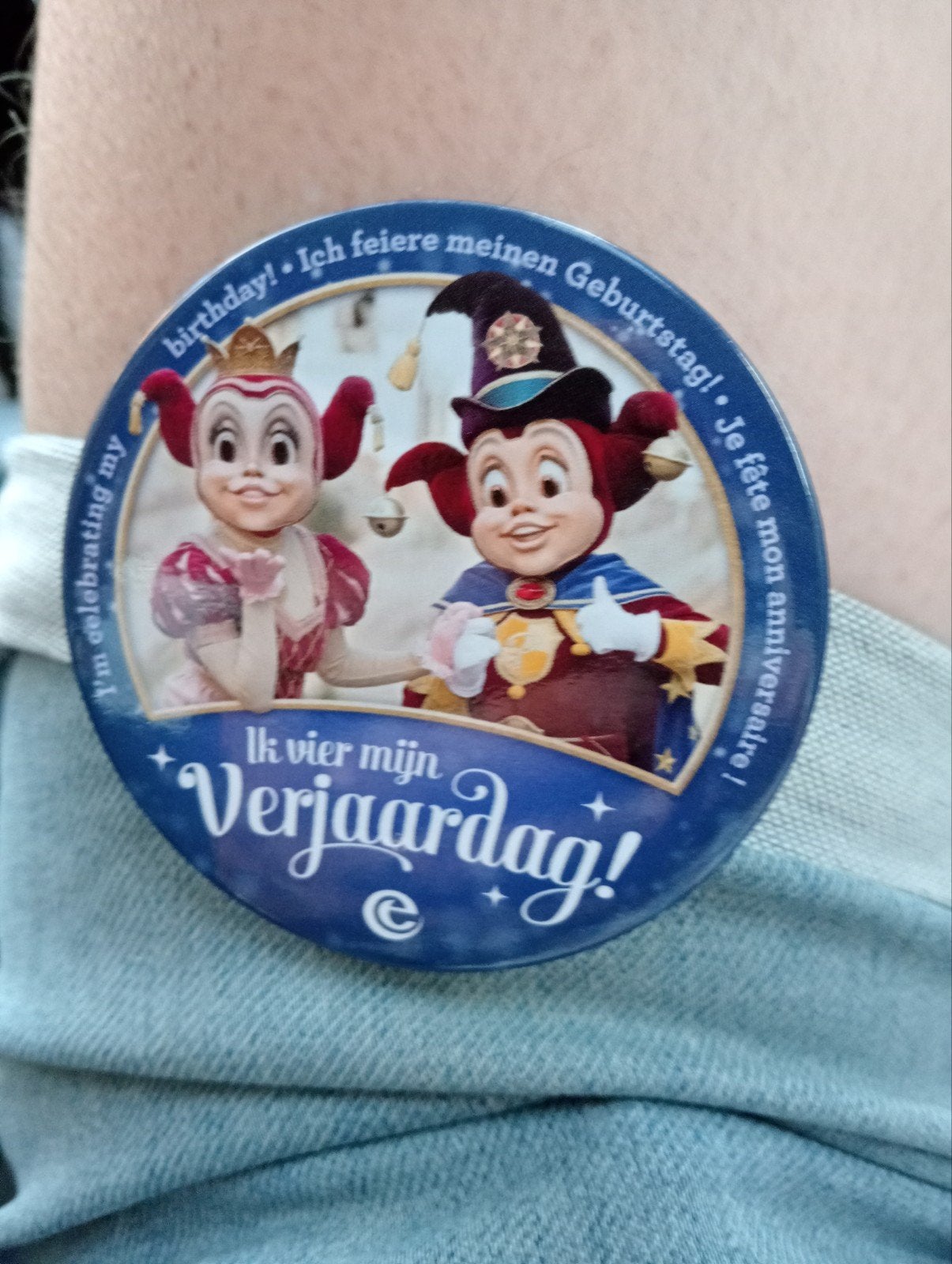 Button Efteling ik vier mijn verjaardag, Ophalen of Verzenden