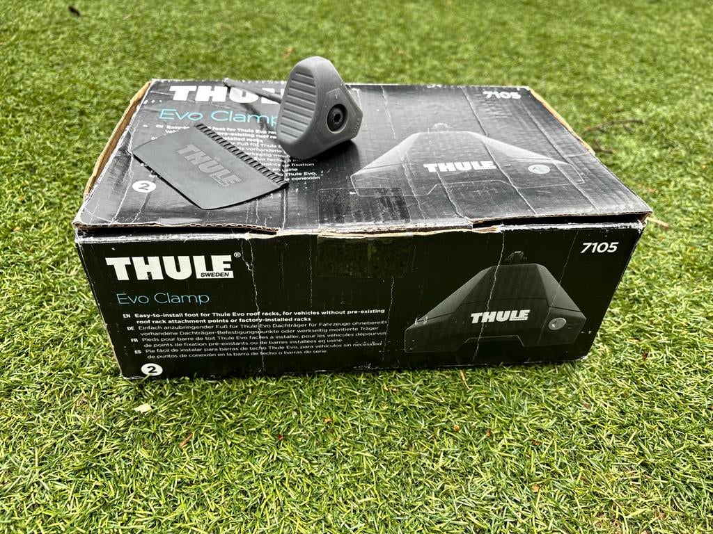 Thule Evo Clamp (7105) + Dakdragers, Auto diversen, Dakdragers, Ophalen, Zo goed als nieuw