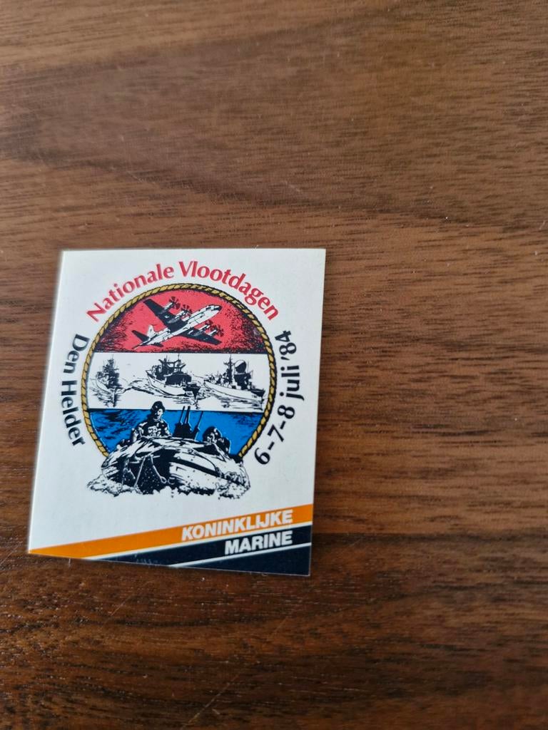 6765 Nationale Vlootdagen Den Helder 1984 sticker, Ophalen of Verzenden