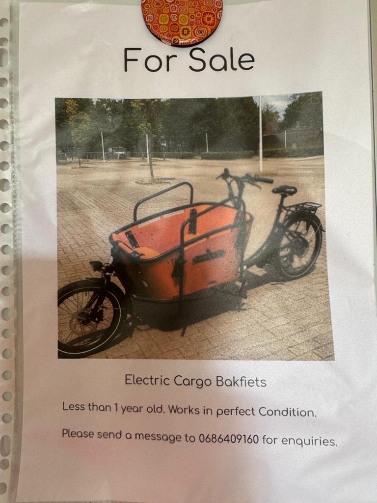 Elektrische Bakfiets - Zo goed als nieuw, Goederen, Elektrisch, Zo goed als nieuw, Schijfrem