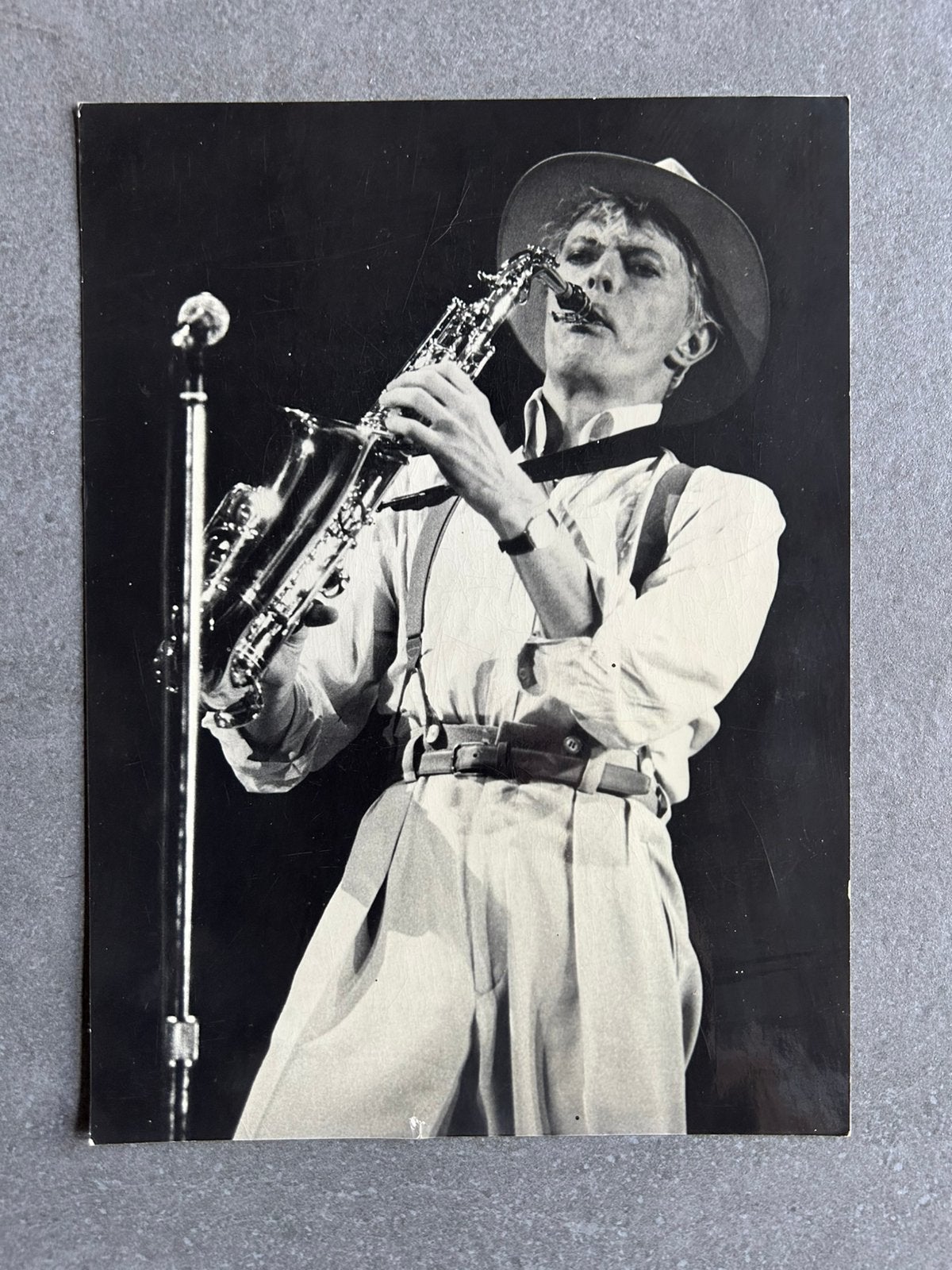 David Bowie foto, Ophalen of Verzenden, Gebruikt, Foto of Kaart