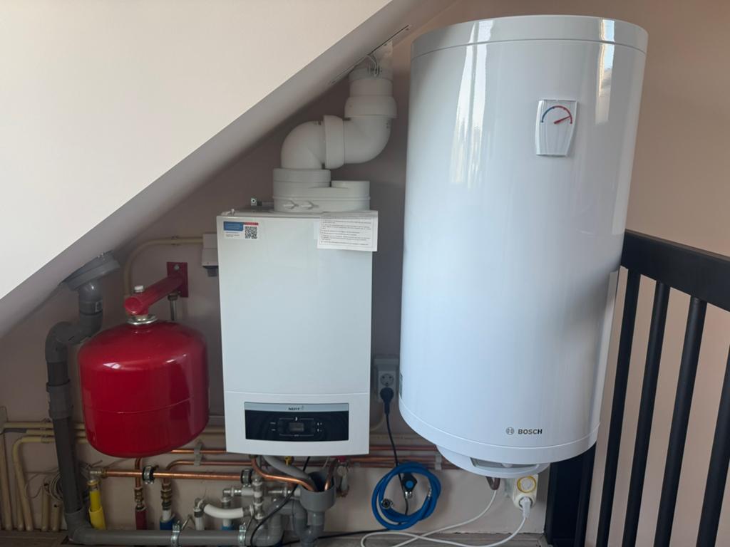 Cv ketel en Elektrische boiler (2 jaar oud), Doe-het-zelf en Verbouw, Geisers en Boilers, Ophalen, Gebruikt, 100 liter of meer