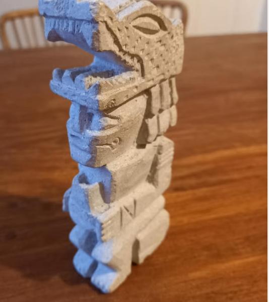 Stenen sculptuur in precolumbiaanse stijl, Antiek en Kunst, Kunst | Niet-Westerse kunst, Ophalen of Verzenden