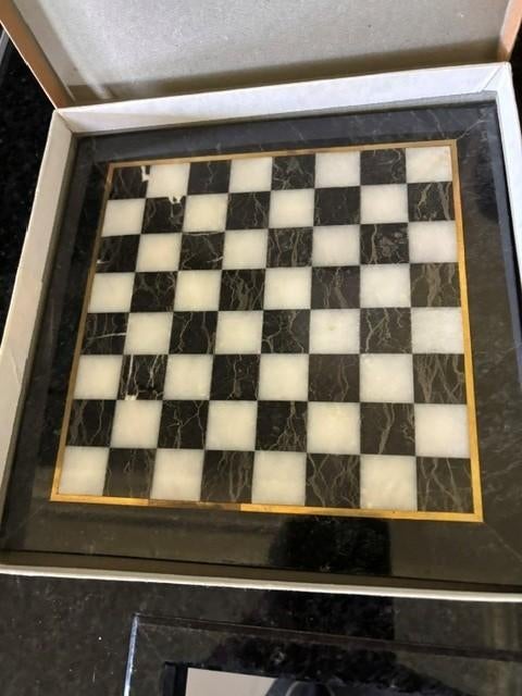 Schaakbord en schaakstukken Glas Vintage ca. 50 jaar oud, Ophalen of Verzenden, Nieuw