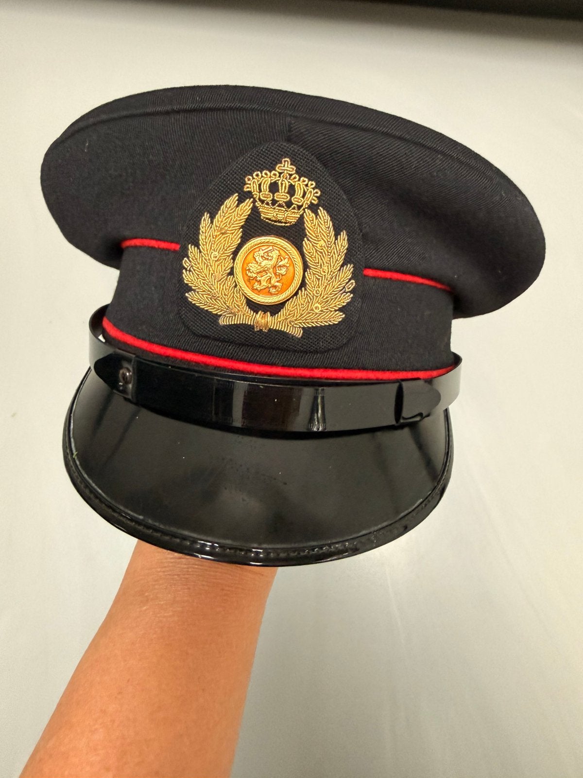 Pet militaire pet, Ophalen of Verzenden, Landmacht, Nederland, Helm of Baret