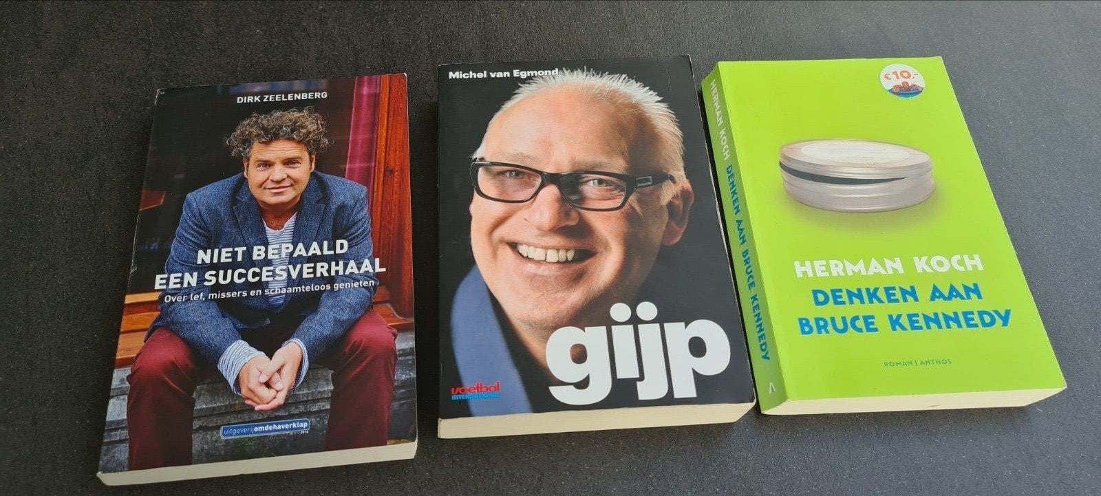 Boeken: Gijp, Niet Bepaald een Succesverhaal, Denken aa, Ophalen of Verzenden, Gelezen, Michel van Egmond, Dirk Zeelenberg, Herman Koch