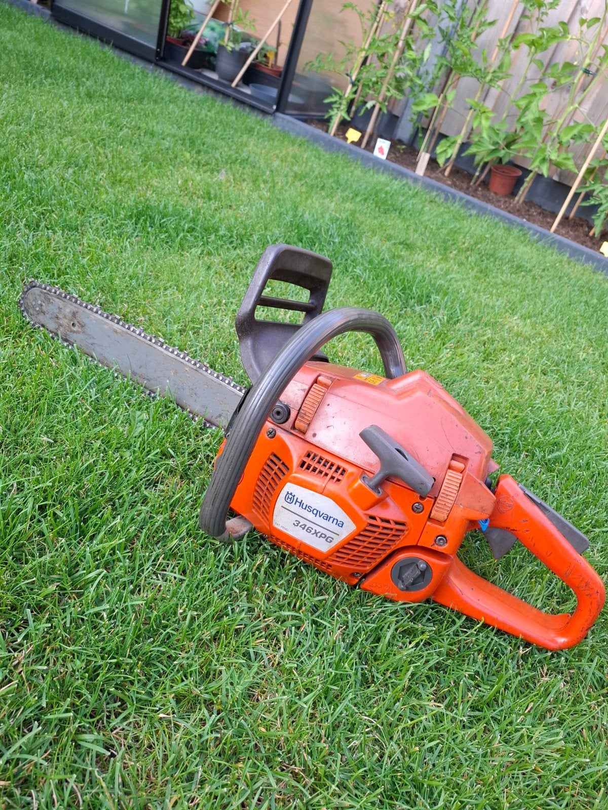 Husqvarna 346 xpg kettingzaag 38cm blad handvatverwarming, Ophalen of Verzenden