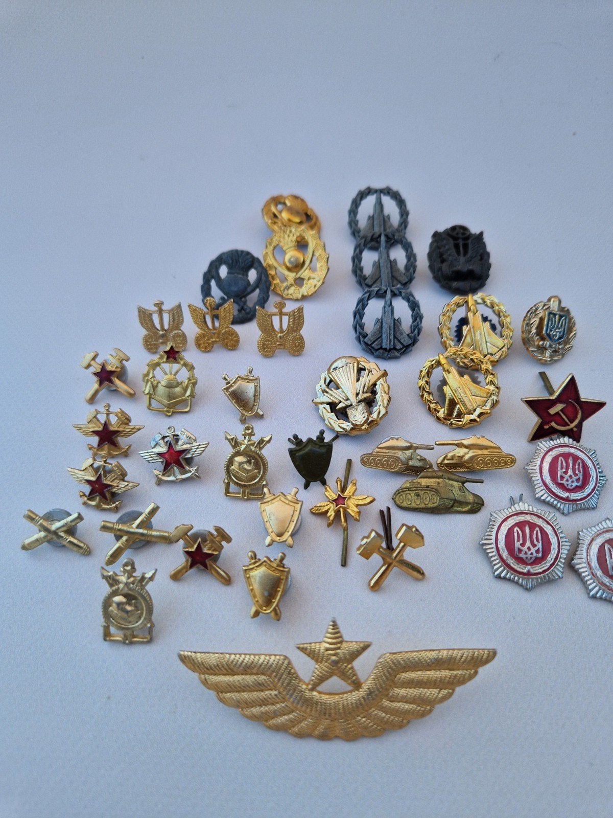 Originele Militaire Insignes USSR - Diverse Krijgsmacht, Ophalen of Verzenden, Landmacht, Overige gebieden, Embleem of Badge