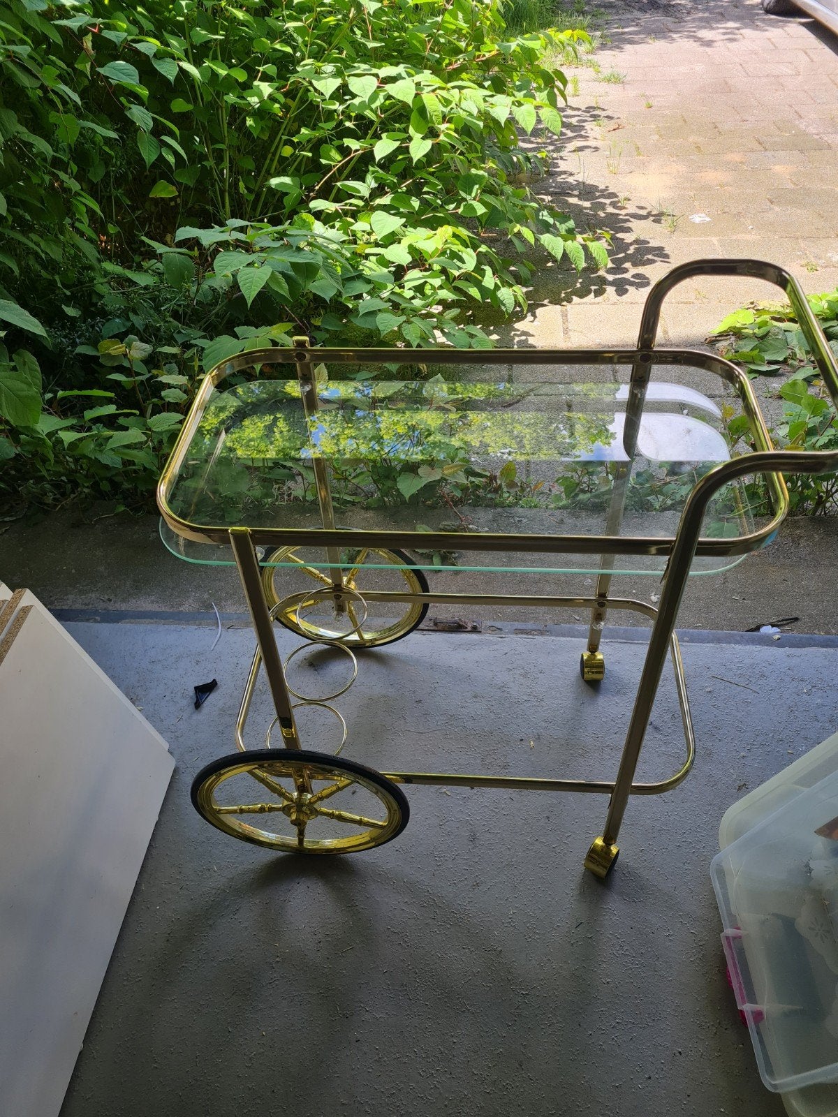 Gouden serveerwagen, Huis en Inrichting, Ophalen