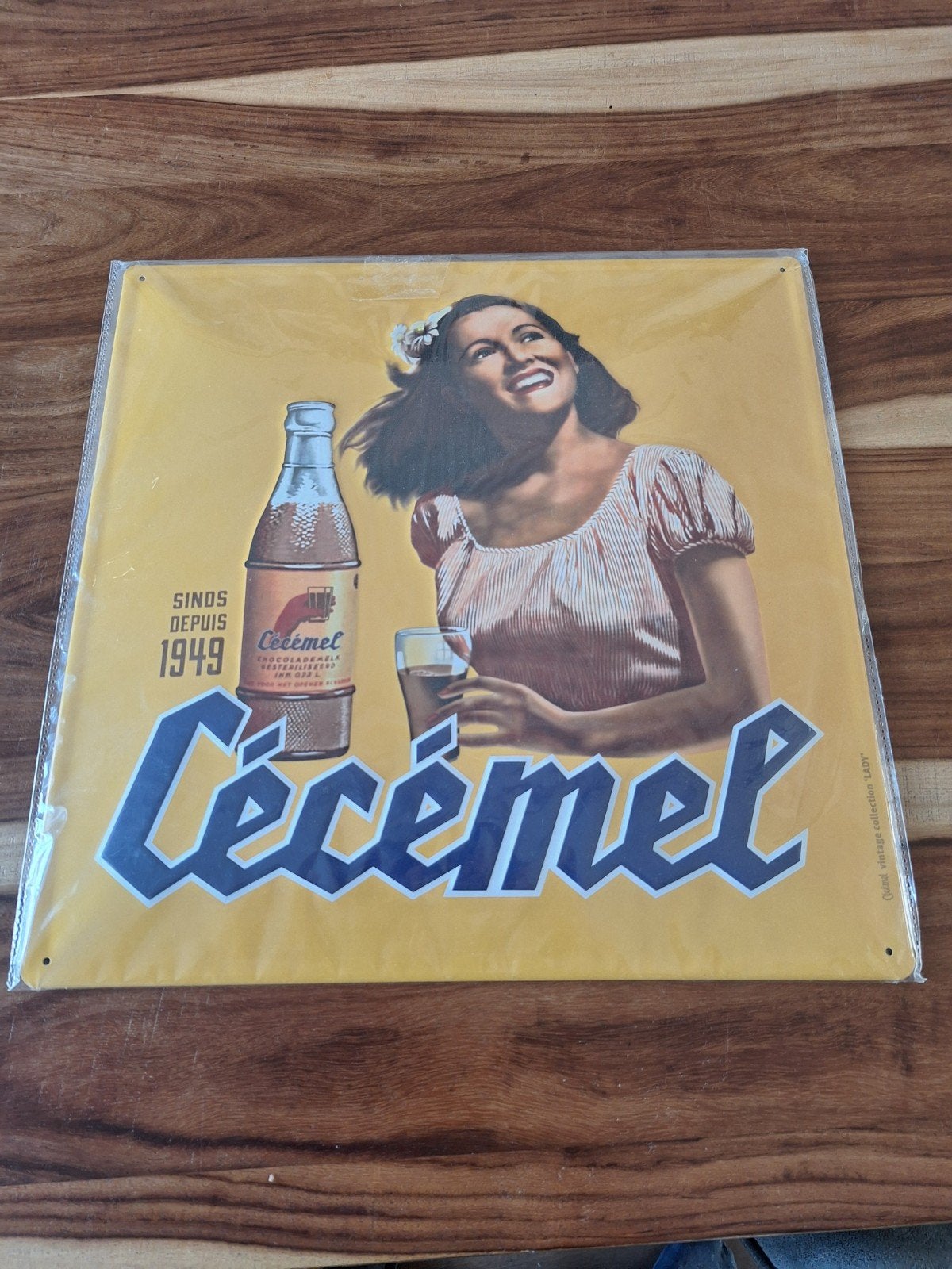 Vintage Cécémel reclamebord - "Lady" collectie, Ophalen of Verzenden, Nieuw