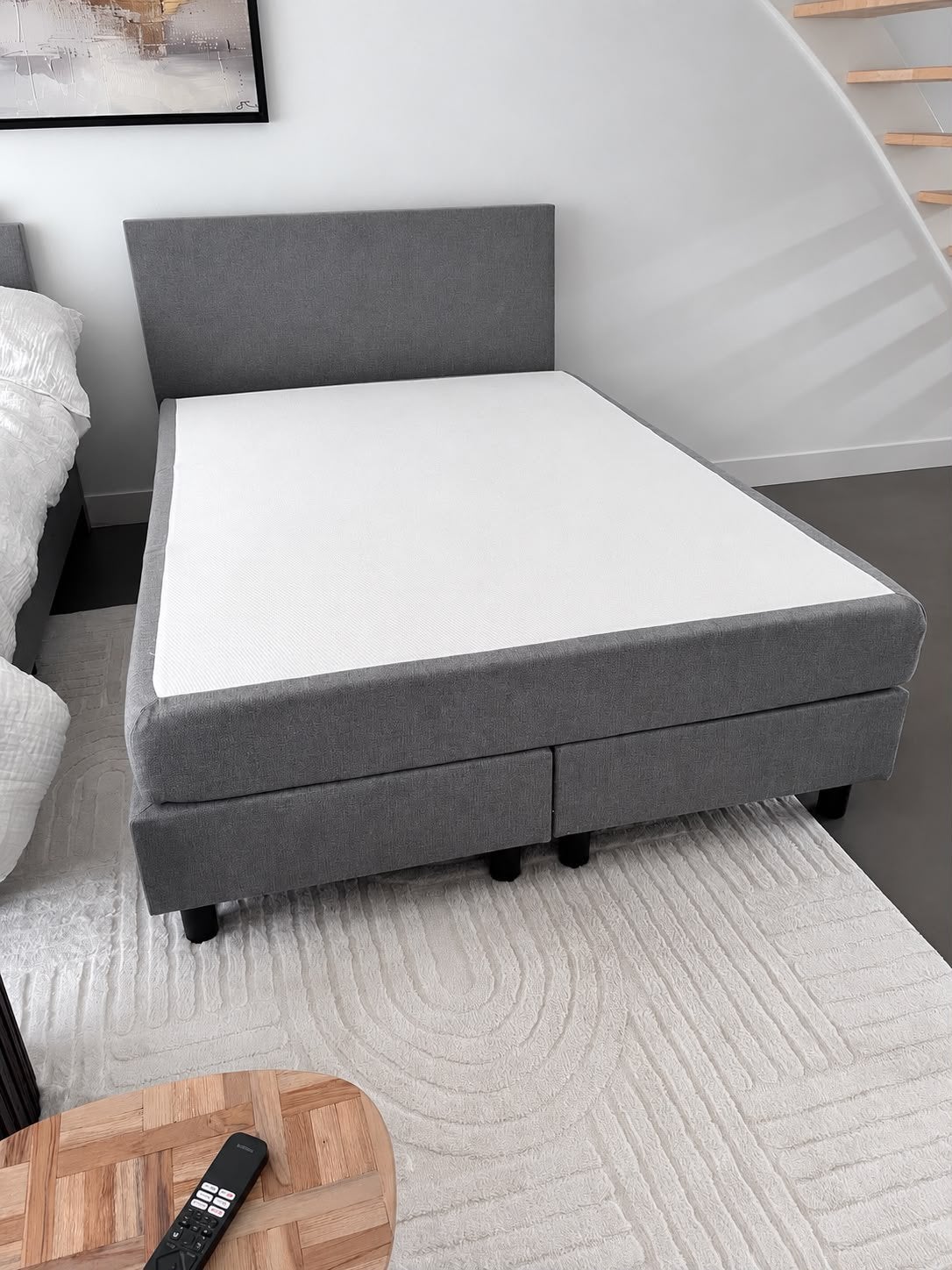 Boxspring. 140x200. Bed. Tweepersoonsbed. Compleet bed. Box, Ophalen, Tweepersoons, 140 cm, Zo goed als nieuw