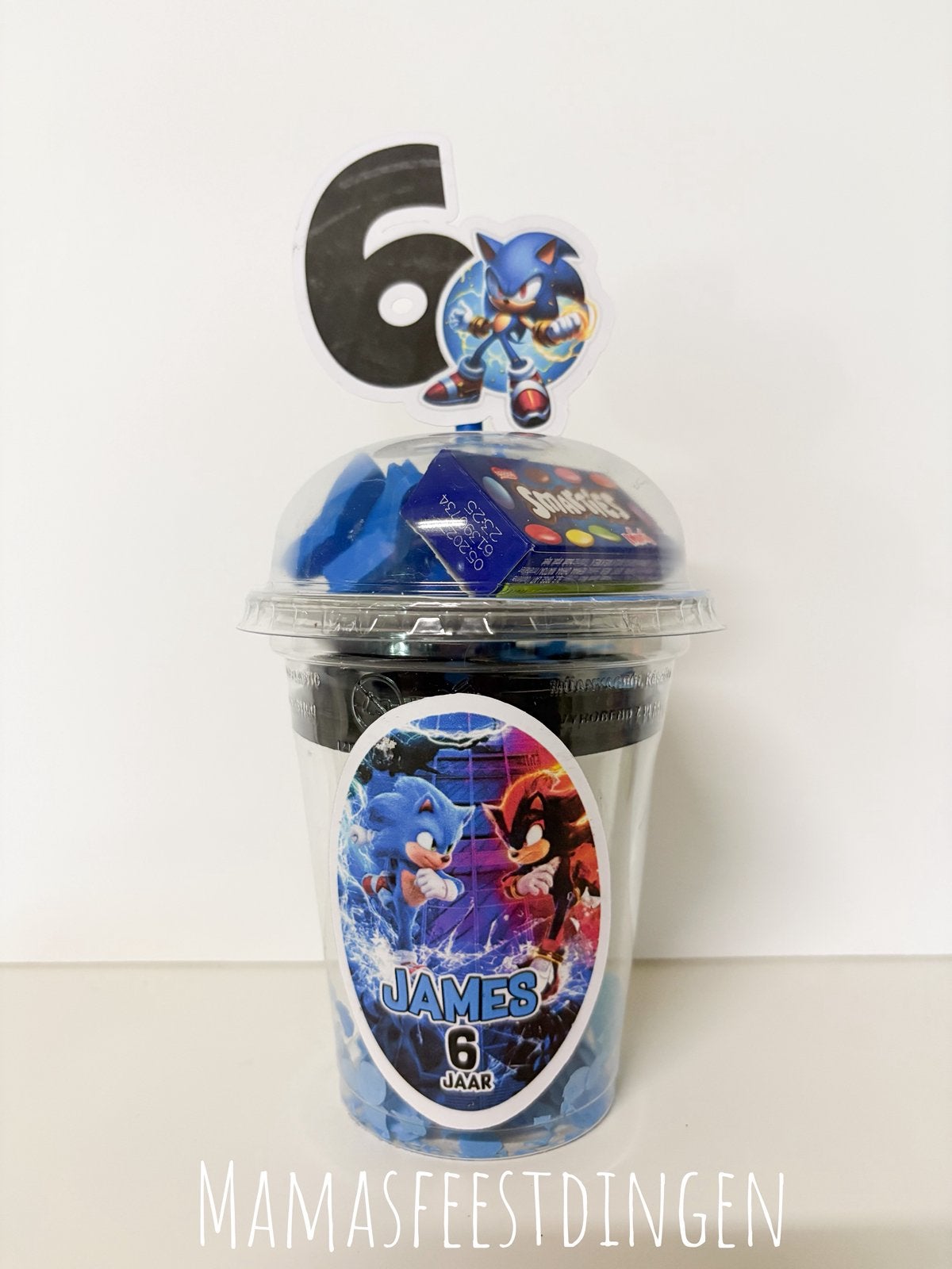Traktatie  Claycup  sonic, Ophalen of Verzenden, Feestartikel, Verjaardag