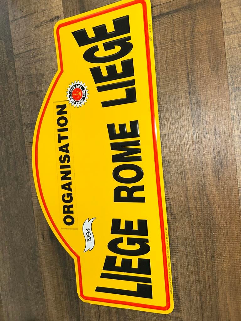Rally plaat Luik - Rome - Luik 1994 - Organisatie, Ophalen of Verzenden, Gebruikt