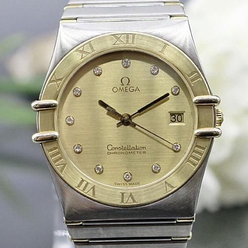Omega Constellation Quartz Staal/Goud 33mm diamant, Ophalen of Verzenden, Goud, Omega, 1960 of later