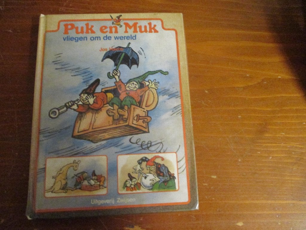 Puk en Muk vliegen om de wereld - Uitgeverij Zwijsen (1979), Boeken, Gelezen, Ophalen of Verzenden, Fictie algemeen, Jos Haens