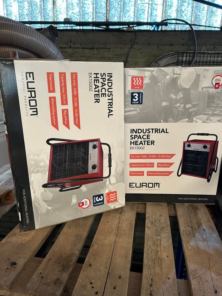 Eurom Industrial Heater EK15002, Overige soorten, Elektrisch, Nieuw, Ophalen of Verzenden
