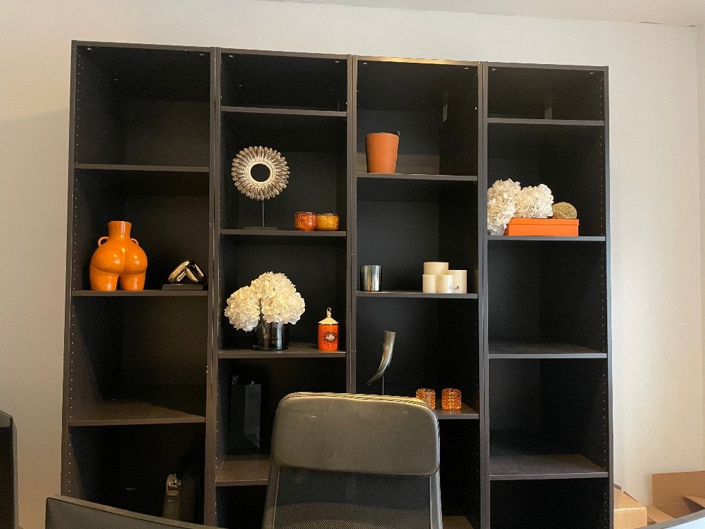 Grote IKEA BILLY kastenwand – 4 stuks, Ophalen, Gebruikt, 200 cm of meer, 50 tot 100 cm