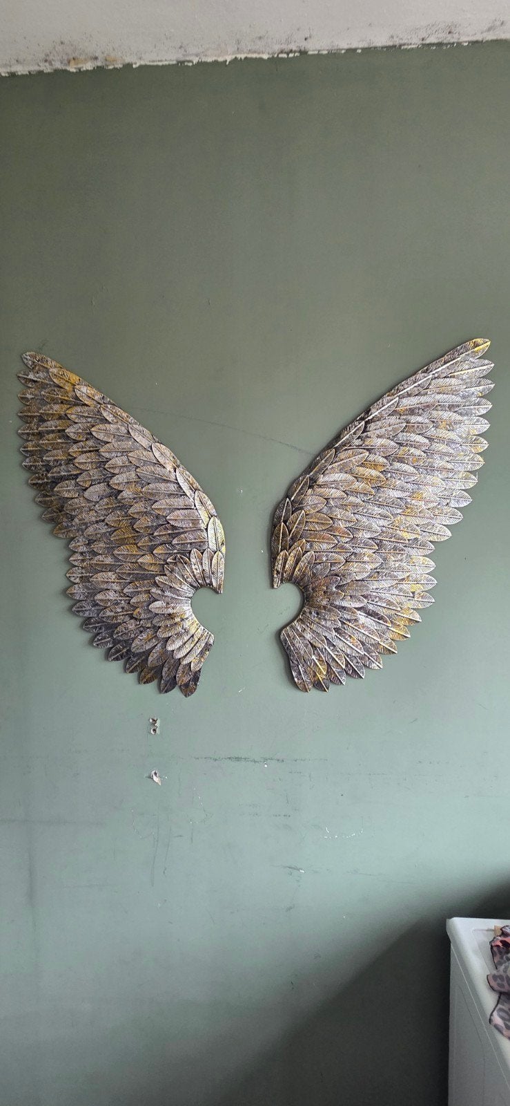 Engel vleugels metaal, Ophalen, Metaal, 35 cm, 80 cm